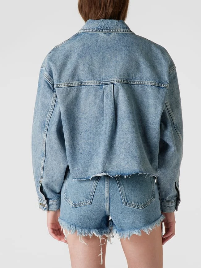 REVIEW Jeansjacke Im Used-Look - Hellblau 5 REVIEW Jeansjacke Im Used-Look - Hellblau – Bild 5