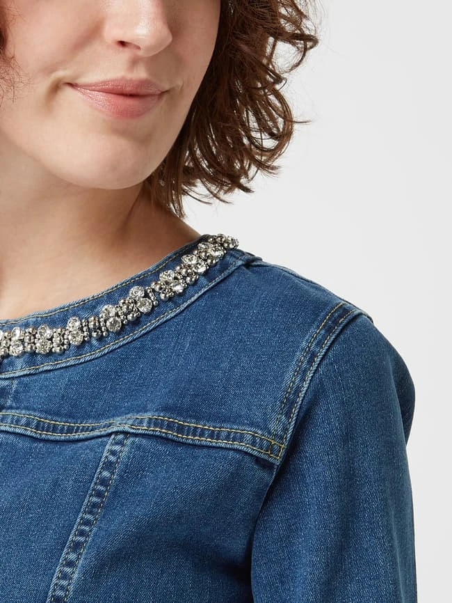More & More Jeansjacke Mit Strasssteinen - Jeans 3 More & More Jeansjacke Mit Strasssteinen - Jeans – Bild 3