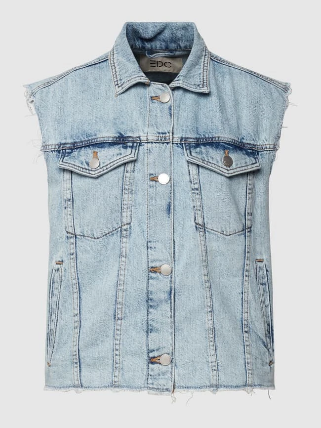 Edc By Esprit Jeansjacke Im Used-Look - Hellblau 2 Edc By Esprit Jeansjacke Im Used-Look - Hellblau – Bild 2