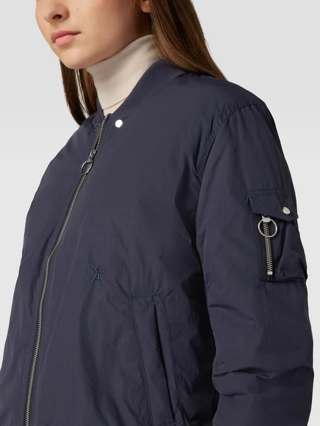 Armedangels Blouson Mit Label-Stitching Modell 'Lankaa' - Marineblau 3 Armedangels Blouson Mit Label-Stitching Modell 'Lankaa' - Marineblau – Bild 3