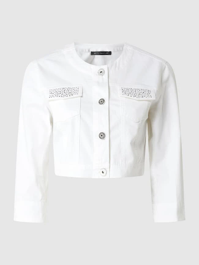Betty Barclay Cropped Jeansjacke Mit Lyocell-Anteil - Offwhite 1 Betty Barclay Cropped Jeansjacke Mit Lyocell-Anteil - Offwhite