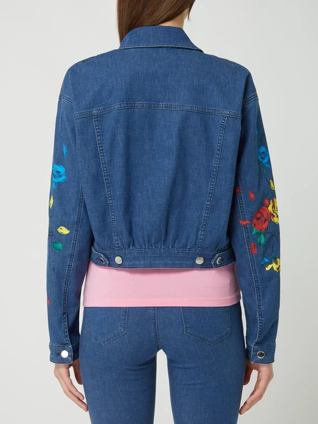Love Moschino Cropped Jeansjacke Mit Floralem Muster - Jeans 5 Love Moschino Cropped Jeansjacke Mit Floralem Muster - Jeans – Bild 5