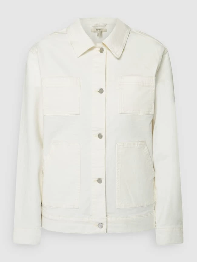 Esprit Jeansjacke Mit Stretch-Anteil - Offwhite 2 Esprit Jeansjacke Mit Stretch-Anteil - Offwhite – Bild 2