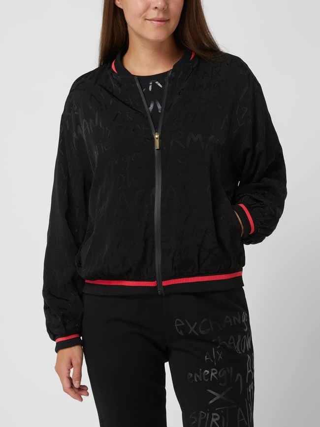 ARMANI EXCHANGE Blouson Aus Viskose - Schwarz 4 ARMANI EXCHANGE Blouson Aus Viskose - Schwarz – Bild 4