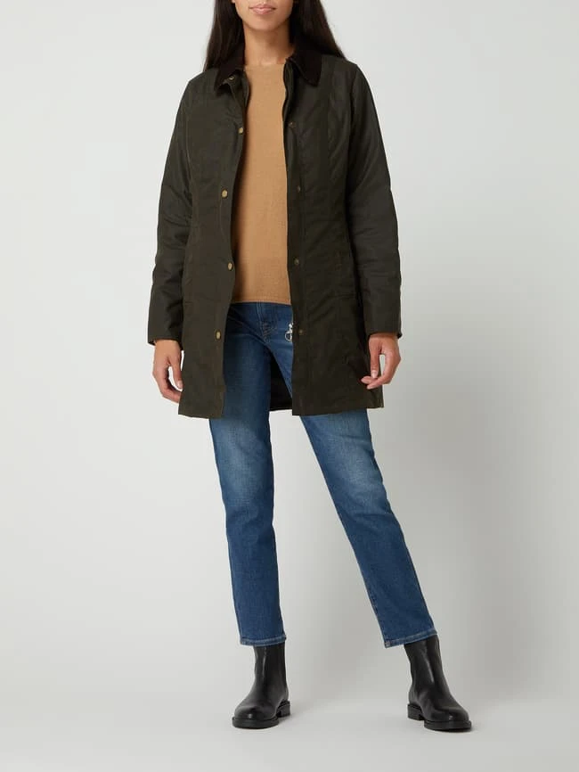 Barbour Jacke Aus Gewachster Baumwolle Modell 'Belsay' - Olivgrün 1 Barbour Jacke Aus Gewachster Baumwolle Modell 'Belsay' - Olivgrün
