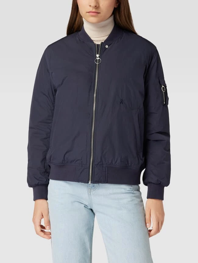 Armedangels Blouson Mit Label-Stitching Modell 'Lankaa' - Marineblau 4 Armedangels Blouson Mit Label-Stitching Modell 'Lankaa' - Marineblau – Bild 4