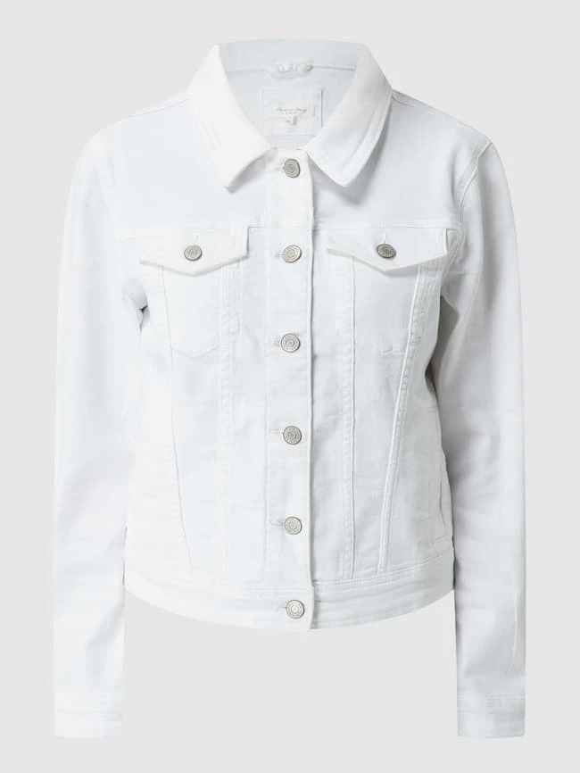 Christian Berg Woman Jeansjacke Mit Pattentaschen - Weiß 2 Christian Berg Woman Jeansjacke Mit Pattentaschen - Weiß – Bild 2