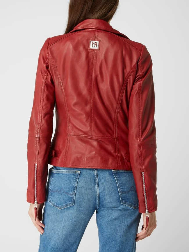 Freaky Nation Lederjacke Im Biker-Look Modell 'Princess' - Rot 5 Freaky Nation Lederjacke Im Biker-Look Modell 'Princess' - Rot – Bild 5