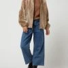 WUNDERFELL Lederblouson Aus Lammshearling Modell 'Fame' - Haselnuss Braun