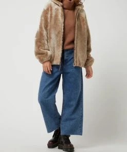 WUNDERFELL Lederblouson Aus Lammshearling Modell 'Fame' - Haselnuss Braun