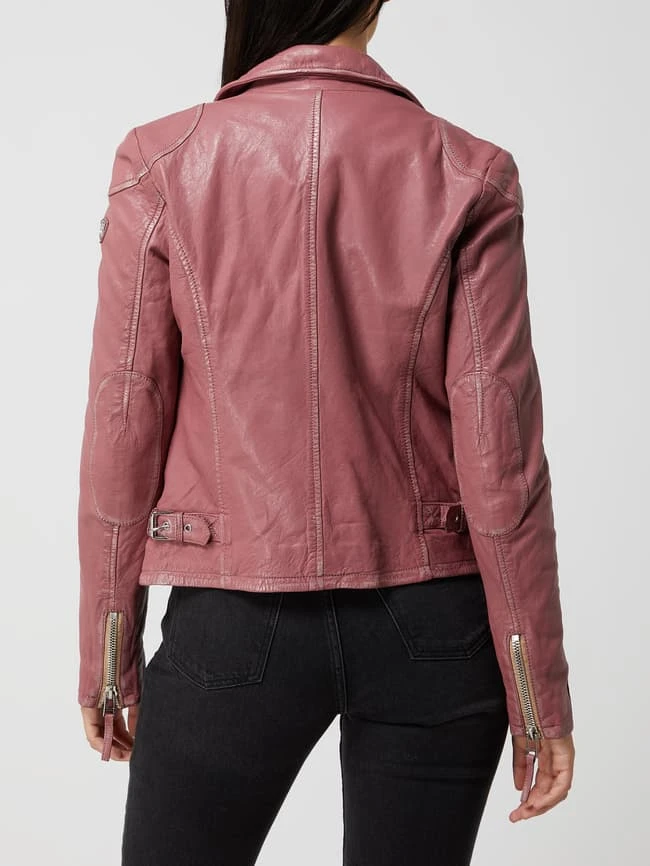 Gipsy Regular Fit Lederjacke Im Biker-Look - Rosa 5 Gipsy Regular Fit Lederjacke Im Biker-Look - Rosa – Bild 5