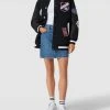 Tommy Jeans Oversized College-Jacke Mit Label-Patches - Schwarz