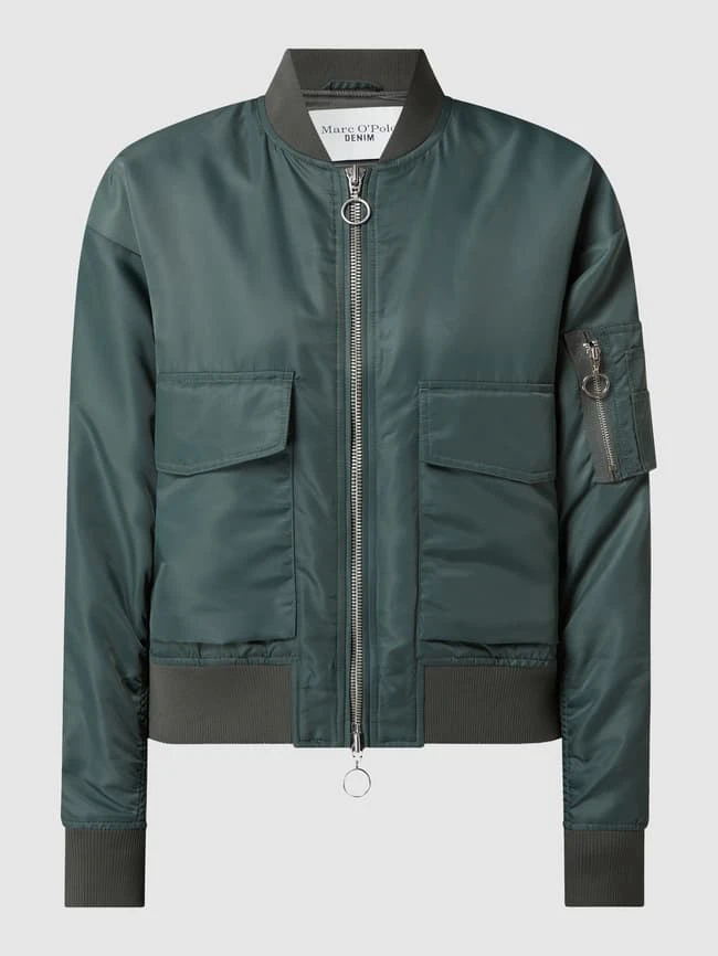 Marc O'Polo Denim Bomber Mit Ärmeltasche - Khaki 2 Marc O'Polo Denim Bomber Mit Ärmeltasche - Khaki – Bild 2