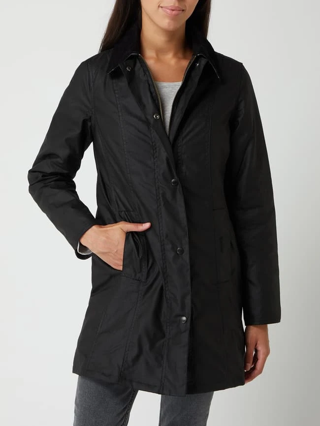 Barbour Jacke Aus Gewachster Baumwolle Modell 'Belsay' - Schwarz 4 Barbour Jacke Aus Gewachster Baumwolle Modell 'Belsay' - Schwarz – Bild 4