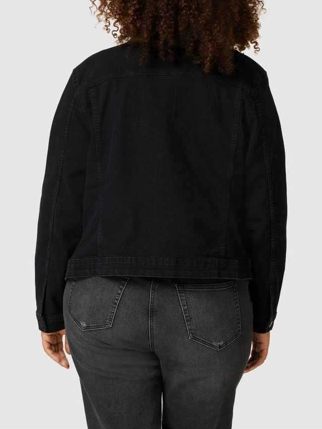ONLY CARMAKOMA PLUS SIZE Jeansjacke Mit Label-Details - Schwarz 5 ONLY CARMAKOMA PLUS SIZE Jeansjacke Mit Label-Details - Schwarz – Bild 5