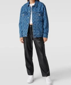 Tommy Jeans Oversized Jeansjacke Mit Karo-Muster Modell 'TRUCKER' - Jeans