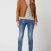 Freaky Nation Lederjacke Im Biker-Look Modell 'Biker Princess' - Camel