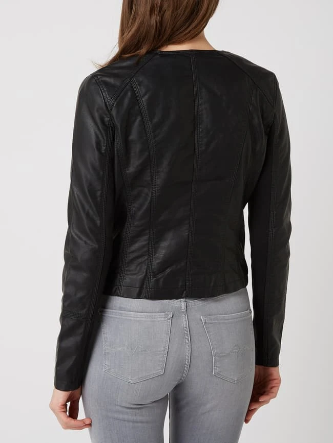 Vero Moda Biker-Jacke In Leder-Optik Modell 'Ria' - Schwarz 5 Vero Moda Biker-Jacke In Leder-Optik Modell 'Ria' - Schwarz – Bild 5
