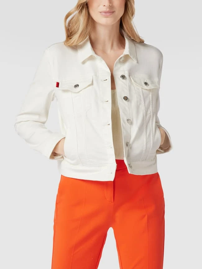 HUGO Jeansjacke Mit Brand-Detail Modell 'Alex' - Weiß 4 HUGO Jeansjacke Mit Brand-Detail Modell 'Alex' - Weiß – Bild 4