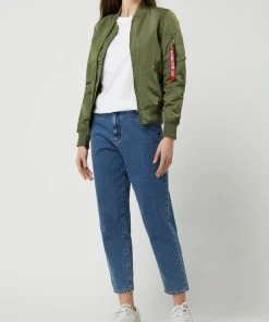 Alpha Industries Bomber Mit Logos - Olivgrün
