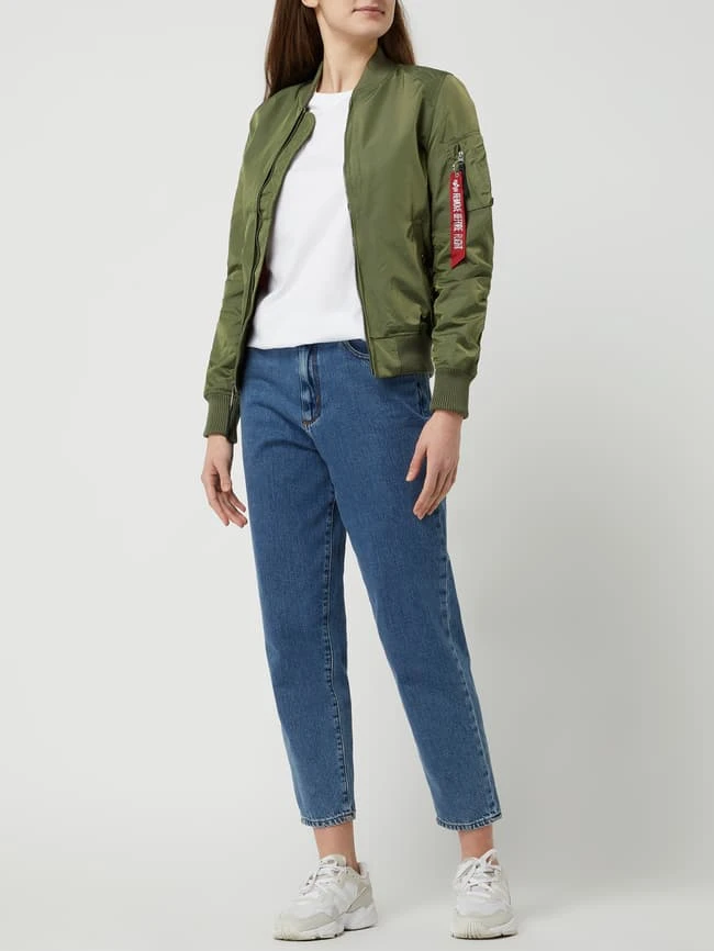 Alpha Industries Bomber Mit Logos - Olivgrün 1 Alpha Industries Bomber Mit Logos - Olivgrün