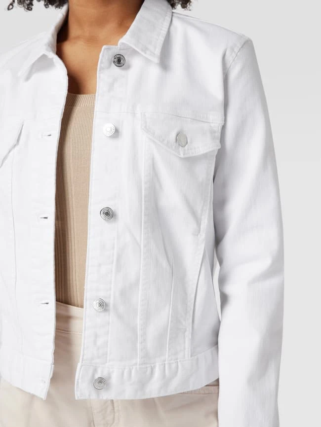 Mango Jeansjacke Mit Pattentaschen - Weiß 3 Mango Jeansjacke Mit Pattentaschen - Weiß – Bild 3