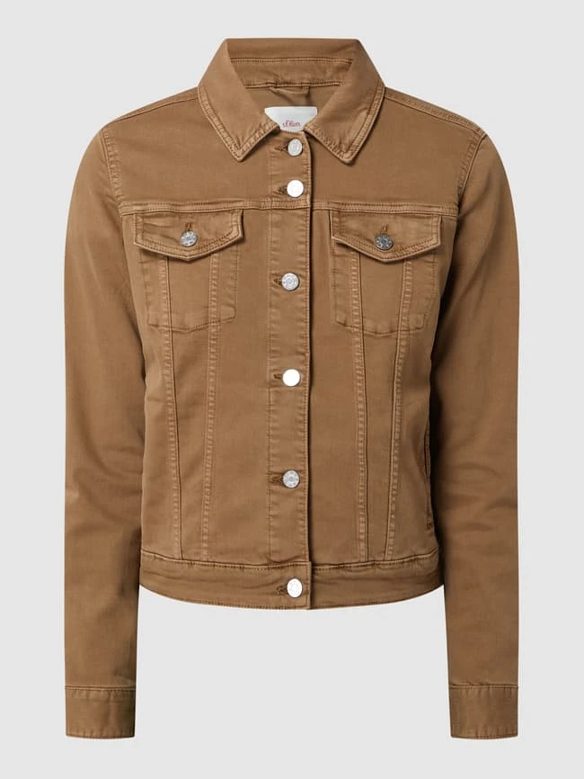 S.Oliver RED LABEL Jeansjacke Mit Viskose-Anteil - Khaki 2 S.Oliver RED LABEL Jeansjacke Mit Viskose-Anteil - Khaki – Bild 2