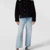Levi's® Cordjacke Mit Klappkragen Modell 'SHERPA BABY BAGGY' - Graphit