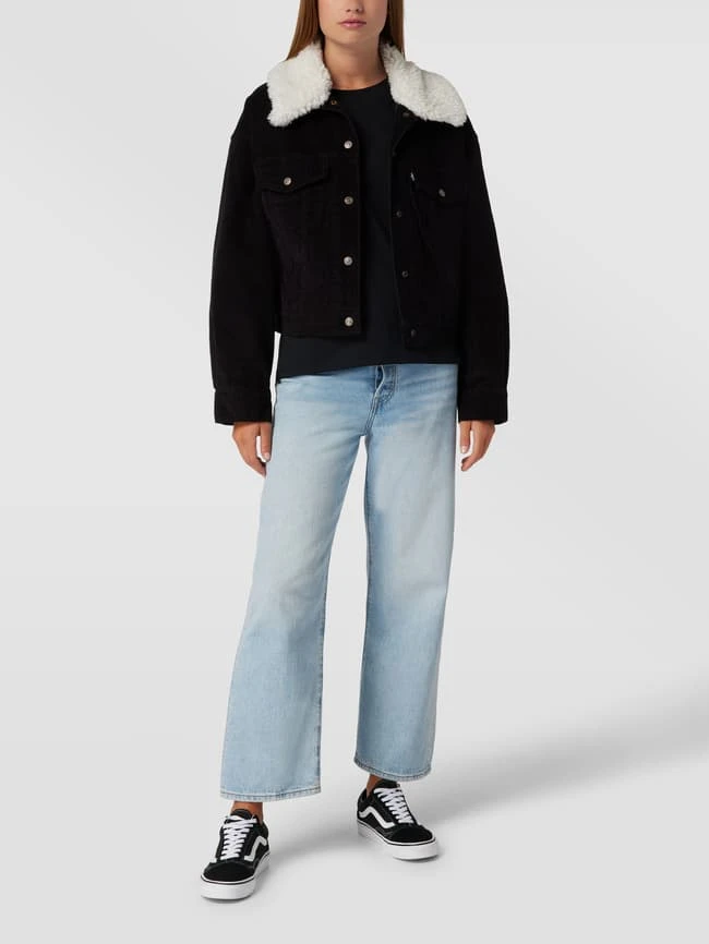 Levi's® Cordjacke Mit Klappkragen Modell 'SHERPA BABY BAGGY' - Graphit 1 Levi's® Cordjacke Mit Klappkragen Modell 'SHERPA BABY BAGGY' - Graphit