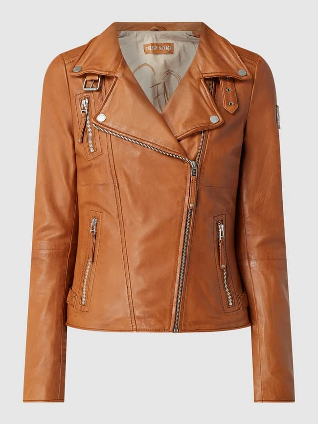 Freaky Nation Lederjacke Im Biker-Look Modell 'Biker Princess' - Camel 2 Freaky Nation Lederjacke Im Biker-Look Modell 'Biker Princess' - Camel – Bild 2