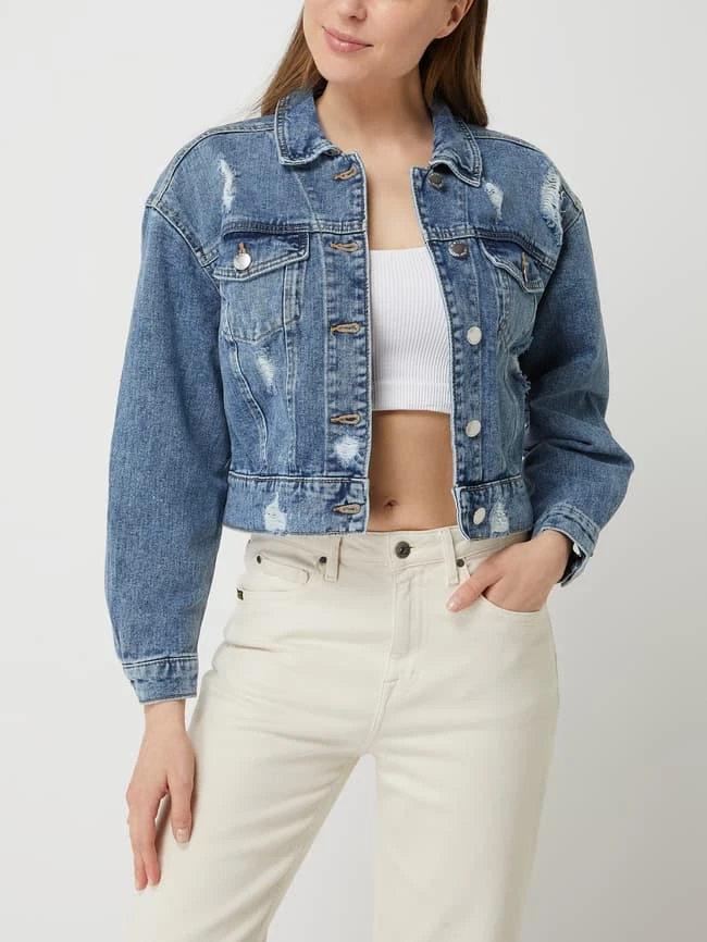 Only Cropped Jeansjacke Mit Destroyed-Effekten Modell 'Malibu' - Jeans 4 Only Cropped Jeansjacke Mit Destroyed-Effekten Modell 'Malibu' - Jeans – Bild 4