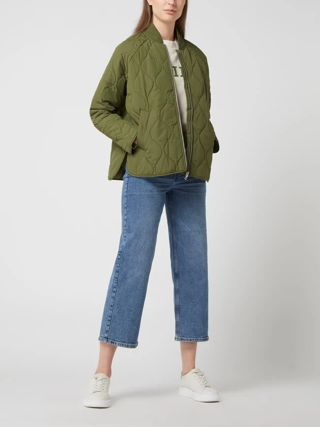 Tom Tailor Denim Bomber Mit Steppnähten - Wattiert - Olivgrün 1 Tom Tailor Denim Bomber Mit Steppnähten - Wattiert - Olivgrün