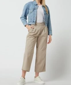 Only Cropped Jeansjacke Aus Baumwolle Modell 'Jagger' - Hellblau