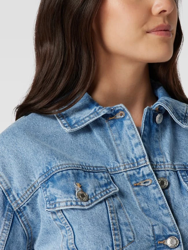 Mango Jeansjacke Mit Umlegekragen - Hellblau 3 Mango Jeansjacke Mit Umlegekragen - Hellblau – Bild 3