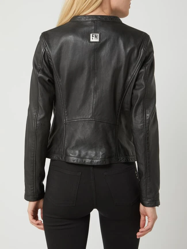 Freaky Nation Lederjacke Im Biker-Look Modell 'Tula' - Schwarz 5 Freaky Nation Lederjacke Im Biker-Look Modell 'Tula' - Schwarz – Bild 5