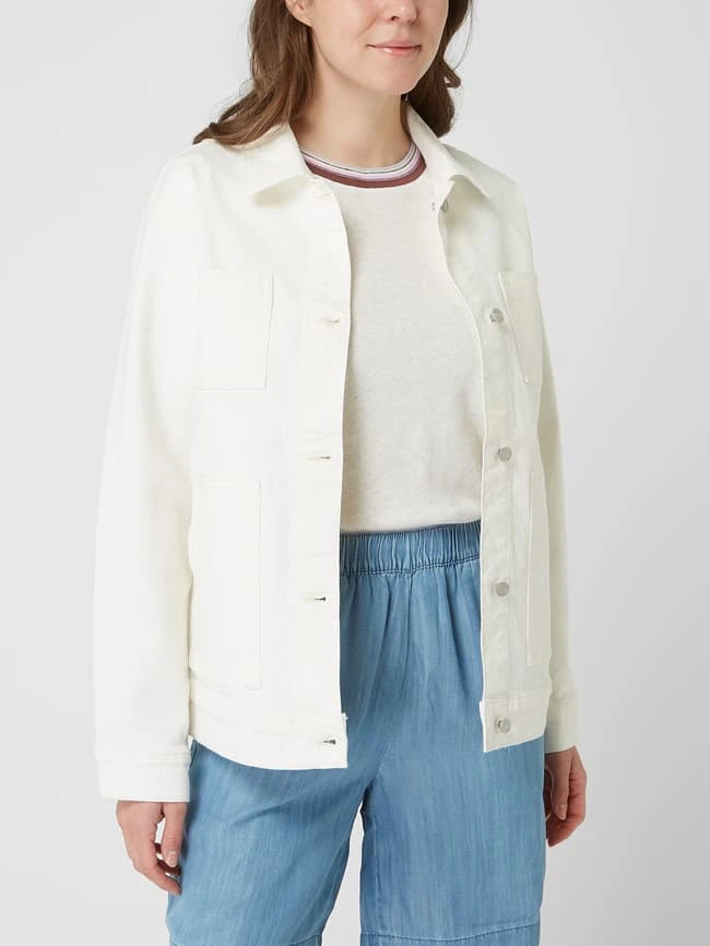 Esprit Jeansjacke Mit Stretch-Anteil - Offwhite 4 Esprit Jeansjacke Mit Stretch-Anteil - Offwhite – Bild 4