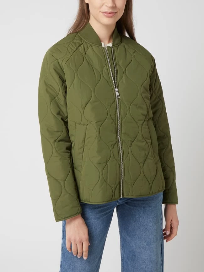 Tom Tailor Denim Bomber Mit Steppnähten - Wattiert - Olivgrün 4 Tom Tailor Denim Bomber Mit Steppnähten - Wattiert - Olivgrün – Bild 4