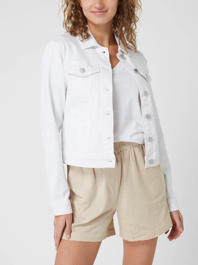 Vila Jeansjacke Mit Stretch-Anteil Modell 'Need' - Offwhite 4 Vila Jeansjacke Mit Stretch-Anteil Modell 'Need' - Offwhite – Bild 4