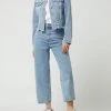 Miss Goodlife Cropped Jeansjacke Aus Baumwoll-Viskose-Mix - Bleu