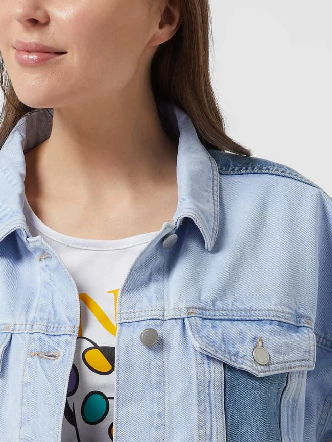 Edc By Esprit Jeansjacke Im Patchwork-Look - Hellblau 3 Edc By Esprit Jeansjacke Im Patchwork-Look - Hellblau – Bild 3