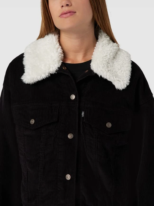 Levi's® Cordjacke Mit Klappkragen Modell 'SHERPA BABY BAGGY' - Graphit 3 Levi's® Cordjacke Mit Klappkragen Modell 'SHERPA BABY BAGGY' - Graphit – Bild 3