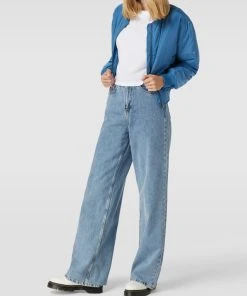 Ana Johnson X P&C Cropped Bomberjacke Mit Eingrifftaschen - Ana Johnson X P&C - Blau