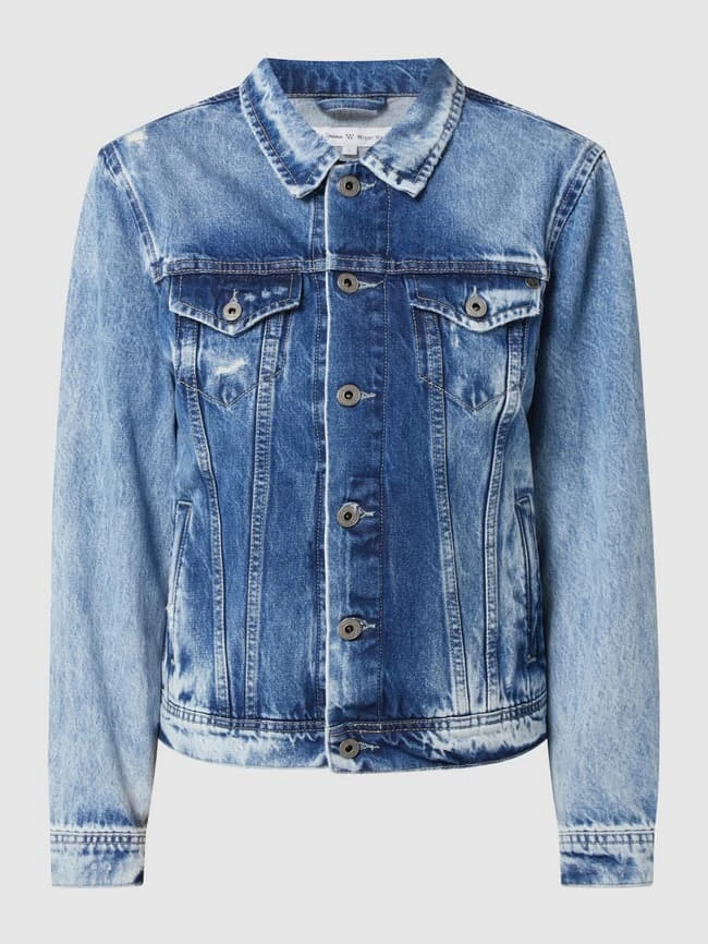 Pepe Jeans Jeansjacke Aus Baumwolle Modell 'Rose' - Hellblau 2 Pepe Jeans Jeansjacke Aus Baumwolle Modell 'Rose' - Hellblau – Bild 2