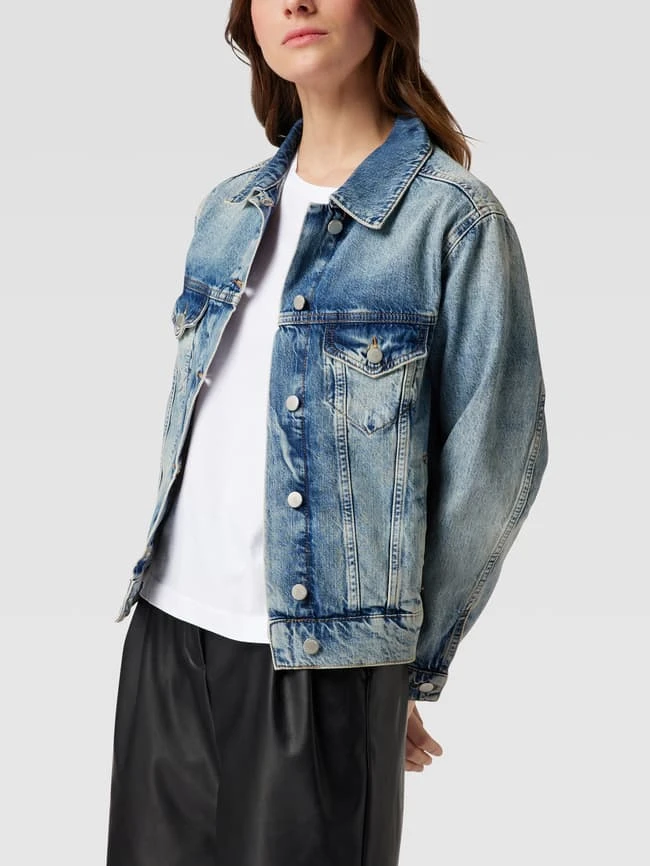 Bash Jeansjacke Aus Baumwolle Mit Kontrastnähten - Jeans 4 Bash Jeansjacke Aus Baumwolle Mit Kontrastnähten - Jeans – Bild 4