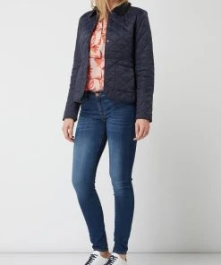 Barbour Steppjacke Mit Cordkragen Modell 'Deveron' - Marineblau