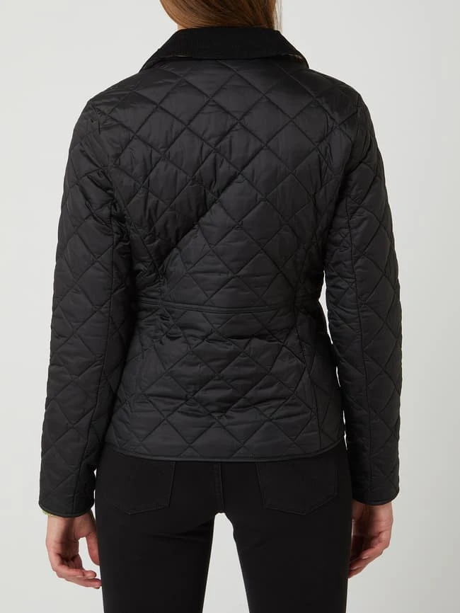 Barbour Steppjacke Mit Cordkragen Modell 'Deveron' - Schwarz 6 Barbour Steppjacke Mit Cordkragen Modell 'Deveron' - Schwarz – Bild 6