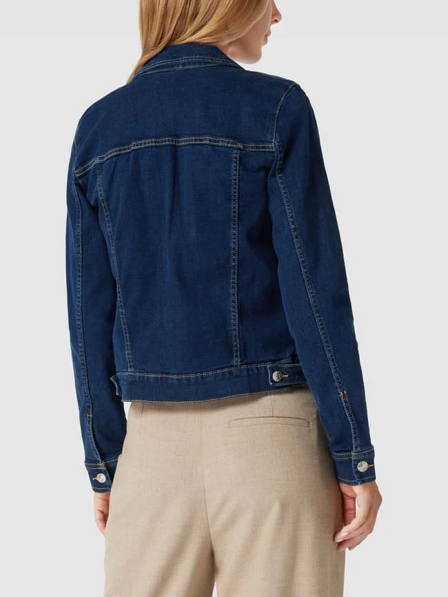 Mango Jeansjacke Mit Label-Details Modell 'VICKY' - Dunkelblau 5 Mango Jeansjacke Mit Label-Details Modell 'VICKY' - Dunkelblau – Bild 5