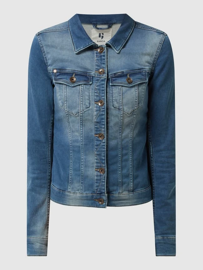 Garcia Slim Fit Jeansjacke Mit Stretch-Anteil Modell 'Sofia' - Blau 2 Garcia Slim Fit Jeansjacke Mit Stretch-Anteil Modell 'Sofia' - Blau – Bild 2