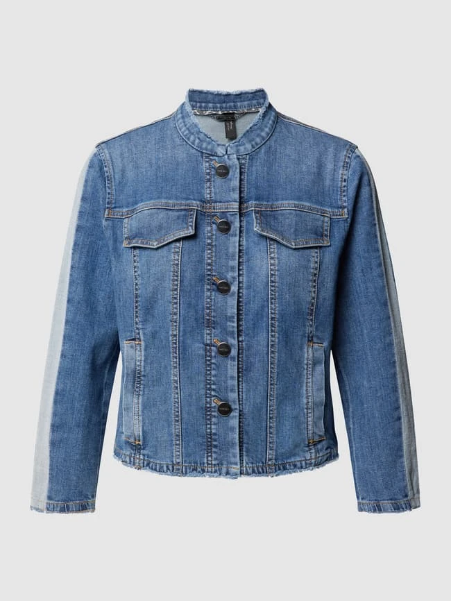 Marc Cain Jeansjacke Mit Galonstreifen - Blau Meliert 2 Marc Cain Jeansjacke Mit Galonstreifen - Blau Meliert – Bild 2
