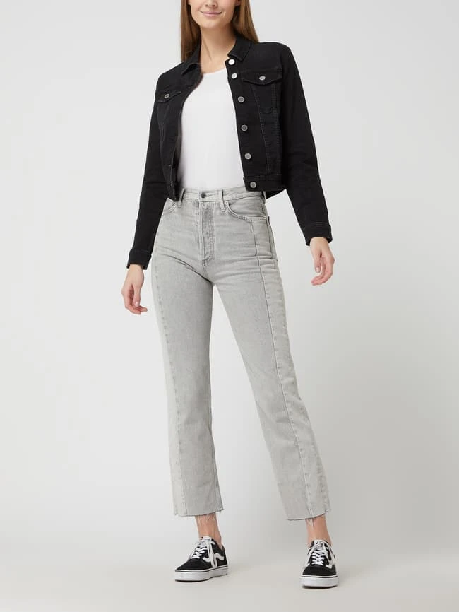 Vila Jeansjacke Mit Stretch-Anteil Modell 'Vineed' - Schwarz 1 Vila Jeansjacke Mit Stretch-Anteil Modell 'Vineed' - Schwarz